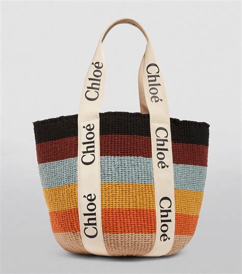 basket chloe|chloé woody large basket bag.